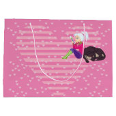 恋をしている女の子 ラージペーパーバッグ (裏面)