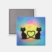 恋をしている猫 マグネット (正面/裏面)