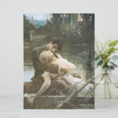 恋をするキスをする若い夫婦結婚 カード (スタンド正面)