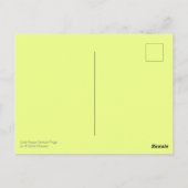 恋をするロマンチックなおもしろいカエル ポストカード (裏面)