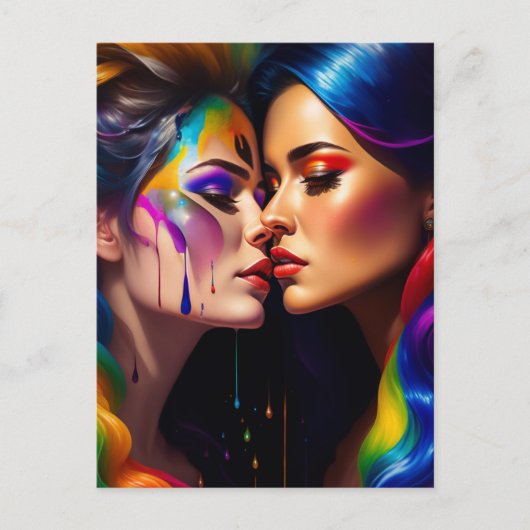 恋をする女性 ポストカード (正面)