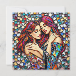 恋をする女性 | ロマンチックな抱擁 カード