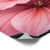 恋をする熱帯フラミンゴカップル ポスター (角)