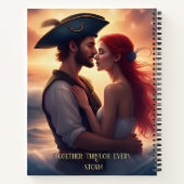 恋を見せる – ロマンチックな海賊カップル ノートブック (裏面)