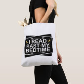 恋を読む名言、面白い「寝る時間が過ぎてた」 トートバッグ (クローズアップ)