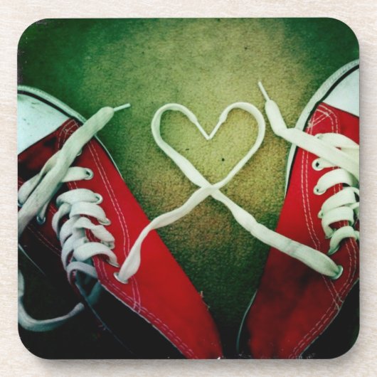 恋ハートブーツ恋愛バレンタイン コースター (正面)