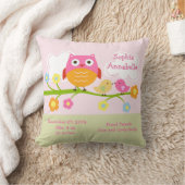 『恋パーソナライズされた鳥とフクロウ』枕 クッション (ブランケット)