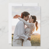 恋ブルーミングイエローダフロジール写真春の結婚式 招待状 (裏面)