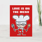 恋ユーモアのあるのバレンタインデーの挨拶状 シーズンカード (正面)