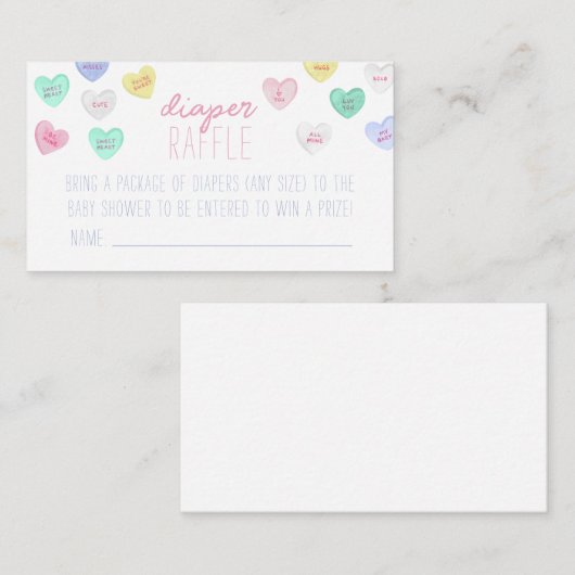 恋人おむつラッフルカードインサート エンクロージャーカード (正面/裏面)