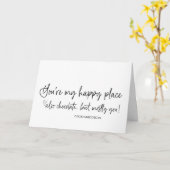 恋人おもしろいへの贈り物としてバレンタインデーをプレゼント カード (黄色い花)