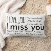 恋人からの単語 ランバークッション (ブランケット)