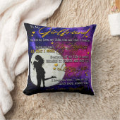 恋人から彼女にラブレターを贈る クッション (ブランケット)