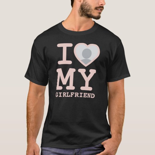 恋人が今まで以上に好きピンクの写真 Tシャツ (正面)