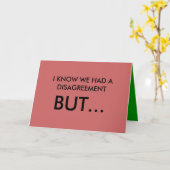 恋人たちがけんかの挨拶状 カード (黄色い花)