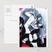 恋人たちが時間の中で踊る ポストカード (正面/裏面)