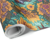 恋人たちのかわいいリス柄 ラッピングペーパー (ロールコーナー)