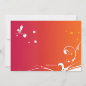 恋人たちのキス アニバーサリー招待状 招待状 (裏面)