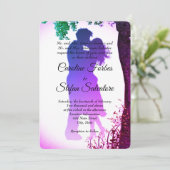 恋人たちのキス バレンタインデー 結婚式招待状 招待状 (スタンド正面)