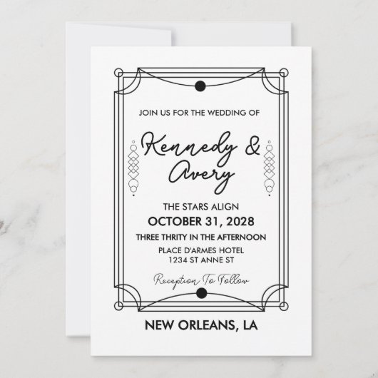 恋人たちのタロットウェディング招待状 招待状 (裏面)