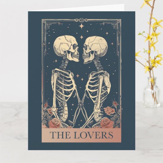 恋人たちのタロット カード (黄色い花)