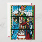 恋人たちの守護聖人バレンタイン詩宗教的な シーズンカード (正面/裏面)