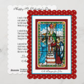 恋人たちの守護聖人 バレンタイン 詩 宗教 ホリデー シーズンカード (正面/裏面)