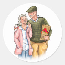 恋人たちの結婚記念日、かわいい老夫婦