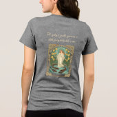 恋人たちの運勢を占うDwynwenの井戸とS トライブレンドTシャツ (裏面)