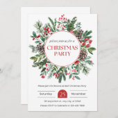 恋人たちへのクリスマスの招待 招待状 (正面/裏面)