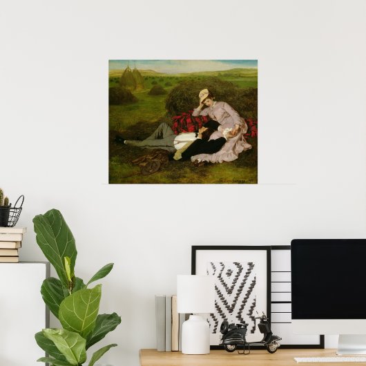 恋人たち1870年 ポスター (ホームオフィス)