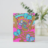 恋人たち 壊れたハートと涙 死者の日 ポストカード (スタンド正面)