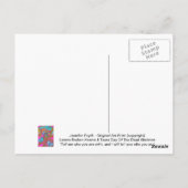 恋人たち 壊れたハートと涙 死者の日 ポストカード (裏面)