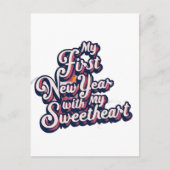 恋人との初めての新年 ポストカード (正面)