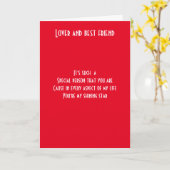 恋人と最高の友人 カード (黄色い花)