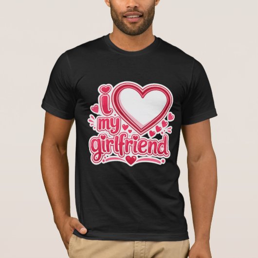 恋人に愛を伝えるカスタムTシャツ Tシャツ (正面)