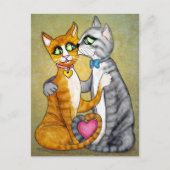 恋人のためのハグとキス ポストカード (正面)