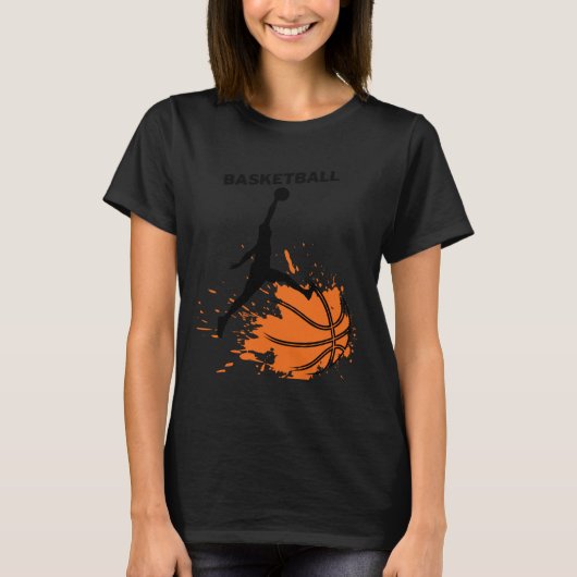 恋人のためのバスケットボール Tシャツ (正面)