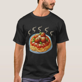 恋人のためのパスタデザイン Tシャツ
