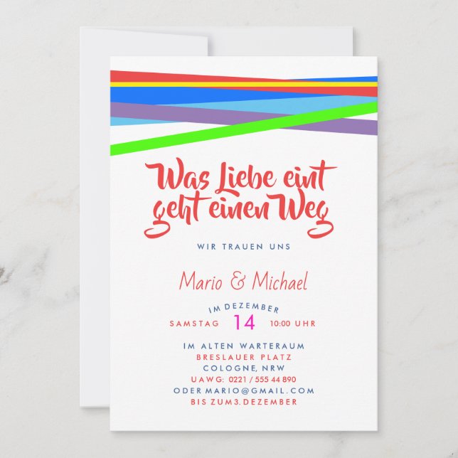 恋人のための虹の色 (正面)