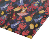 恋人のカエルのパターン カッティングボード (角)