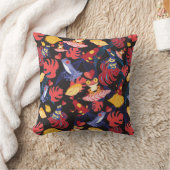 恋人のカエルのパターン クッション (ブランケット)