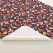 恋人のカエルのパターン シェルパブランケット (3/4)