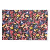 恋人のカエルのパターン 枕カバー (裏面-左)