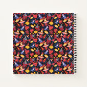 恋人のカエルの模様 ノートブック (裏面)