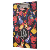 恋人のカエル|のモノグラムのパターン クリップボード (左)