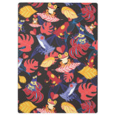 恋人のカエル|のモノグラムのパターン クリップボード (裏面)