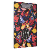 恋人のカエル|のモノグラムのパターン クリップボード (右)