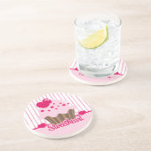 恋人のカップケーキのコースター コースター (側面)