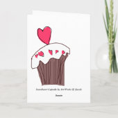 恋人のカップケーキカード シーズンカード (裏面)